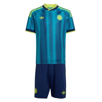 Billige Fotballdrakt Colombia Replika Bortedraktsett Barn VM 2026 Kortermet (med bukser)